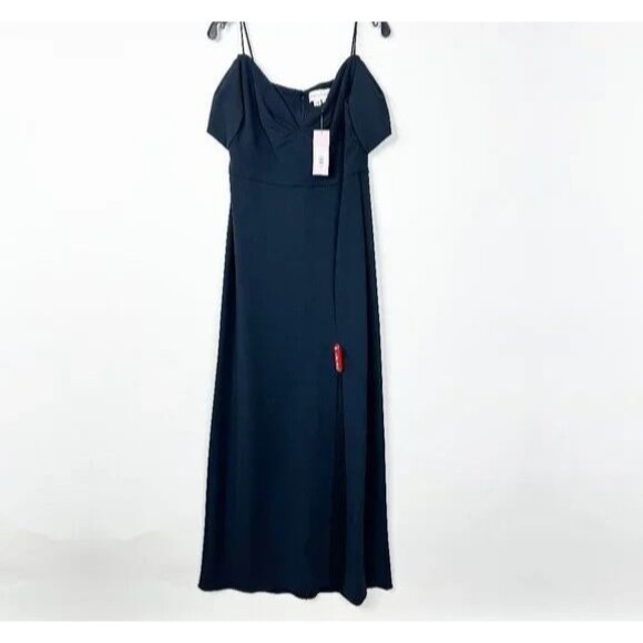 NWT SACHIN & BABI BRITTANY COLD SHOULDER GOWN SIZE 22W NAVY BLUE $425 - Picture 3 of 7